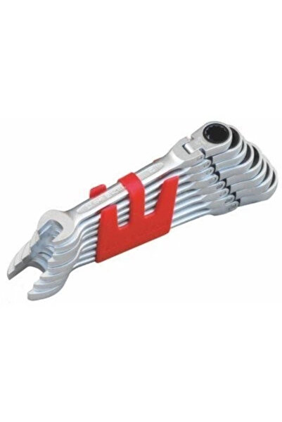 İzeltaş 0345002112 Mafsallı Cırcır Kombine Anahtar Takımı 12 Parça