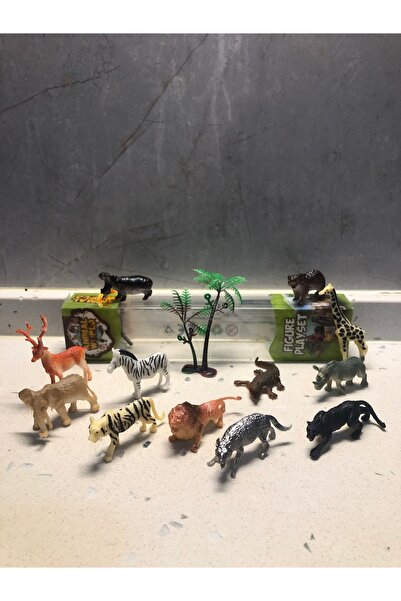 TOPROCKSTORE Vahşi Yırtıcı Doğa Hayvanları Oyuncak 13’lü Karakter Figür Set Animal Planet