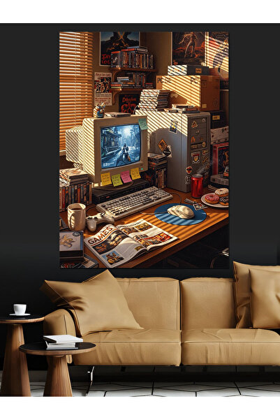 KanvasSepeti Pictură în ulei de înaltă calitate, vechi, realizată la computer...