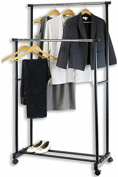 DMV Solux Suport pentru umerase si haine, cu roti si inaltime reglabila