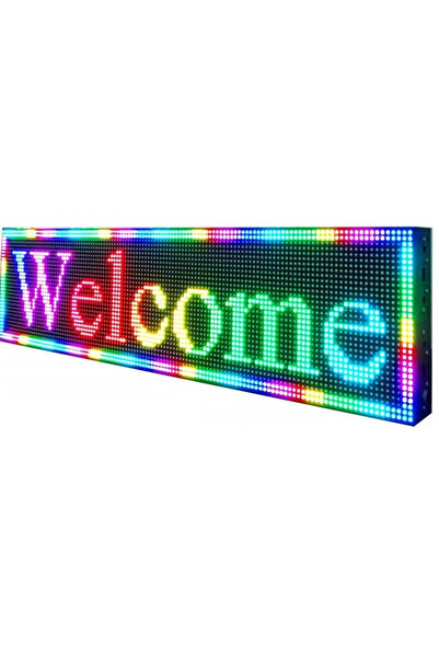 KlaussTech Reclamă iluminată RGB, 200 x 40 cm, unghi de vizualizare de 120 de grade, construcție robustă