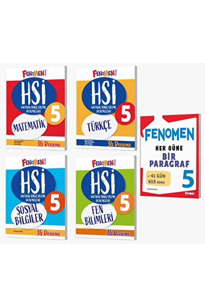 Fenomen Yayıncılık 5. Sınıf Türkçe,Matematik,Sosyal,Fen Bilimleri Haftalık Sü...