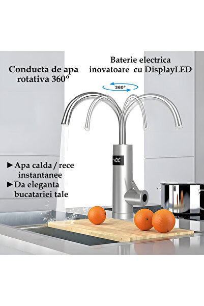 MODVIA Instant Hot Water Faucet, Instant Heating, Hot and Cold Water with LED Digital Display