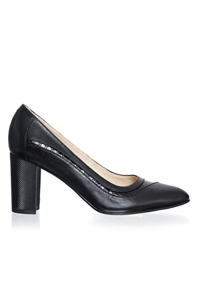 Catinca Shoes Women's genuine leather shoes – Black with Dots – 163 NP