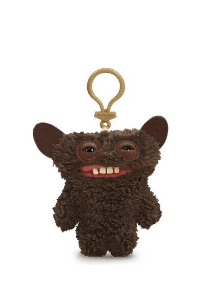 TOYFEST Zuru Fuggler Keychain Brown Big Ears Funny Face Collectible Toy 11cm
