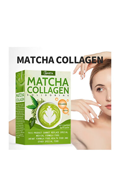 NAVETA 60g Beauty tea Matcha Flavor Green Tea Glutathione COLLAGEN Antioxidant Drink Hair & Nails