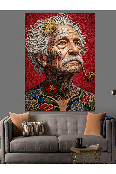 KanvasSepeti Γέρος Ισχυρός Υψηλής ποιότητας ελαιογραφία Με υφή Καμβάς Καμβάς ...