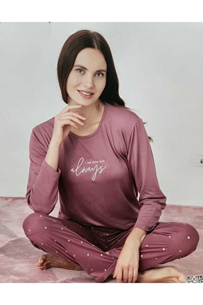 Pijamoni Σετ πιτζάμες με μακρυμάνικο ύφασμα Milan 7600