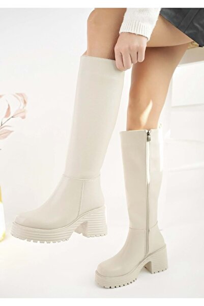 Kocamanlar Ayakkabı Cizme de damă Seribo cu toc gros din piele artificială el...