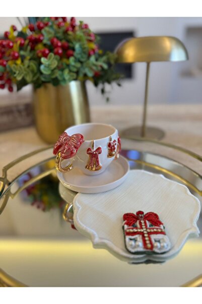 NL ATÖLYE 24 Ayar Altın Detaylı, YILBAŞI KONSEPTLİ FİYONK, %100 El Yapımı Ser...