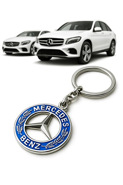 STİLİX GARAGE Mercedes Metal Car Keychain Double Sided a Quality 2Pcs