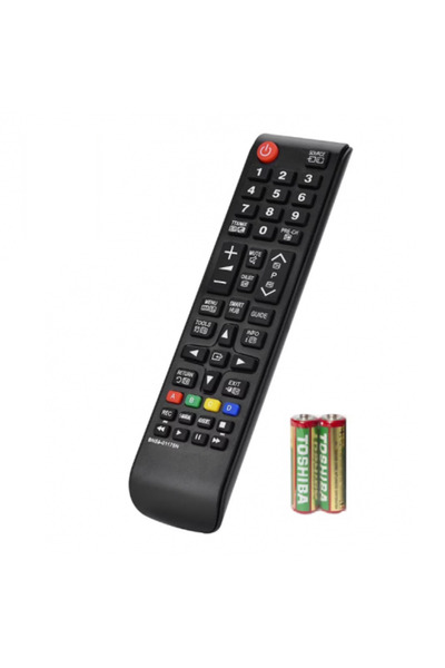 KlaussTech Telecomandă compatibilă cu LED/LCD Samsung, Design ergonomic, 2 x AAA, Material ABS durabil