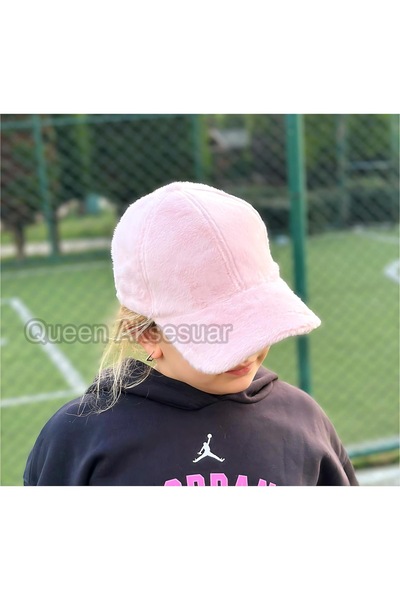 QUEEN AKSESUAR Ayarlanabilir yumuşak peluş teddy pofuduk şapka kep yetişkin ç...