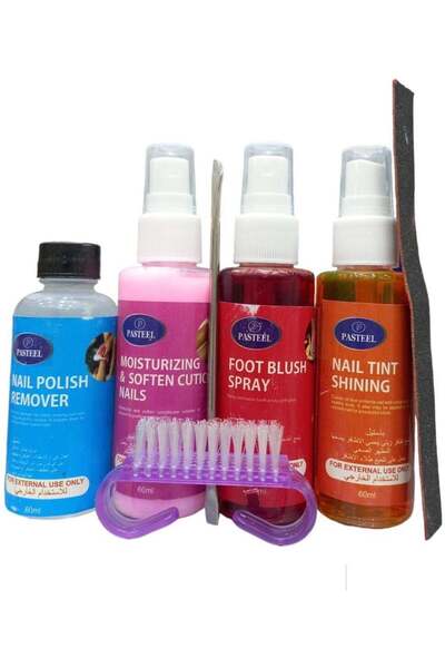 DOUBLE1WAN مزيل الجلد الميت حول الاظافر منعم ومرطب 60 مل مع مورد وملمع الأظاف...