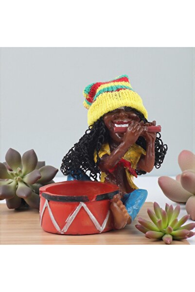 e-life shop Jamaikalı Adam Rasta Figürlü Küllük Para, Anahtar Kasesi Masaüstü...