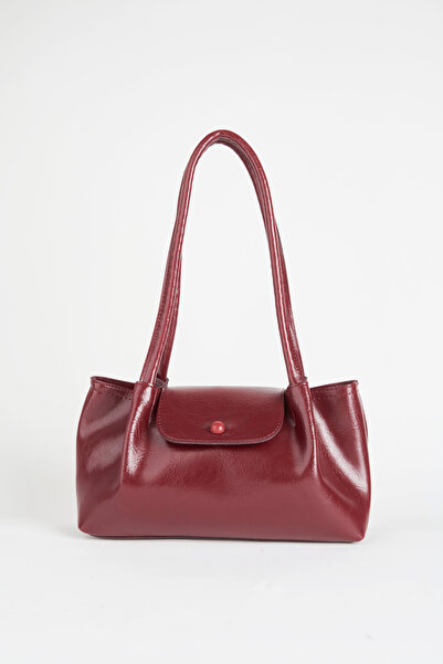 Vivaq Women's Palace Burgundy 3-Compartment Lined Snap Closure Faux Leather Handbag and Shoulder Bag