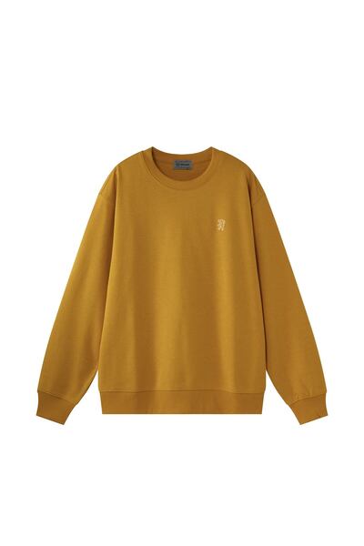 Giordano Men’s French Terry Crew Neck Relaxed Fit Sweatshirt