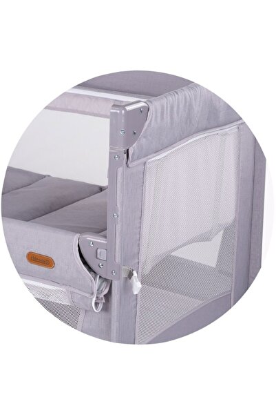 Chipolino Glory Cloud Foldable Crib with Sliding Side and Level for Newborns