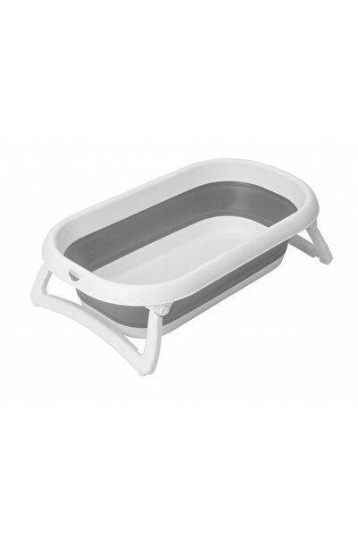 Rotho Babydesign Rotho Baby Bath 2 Go - Foldable Baby Bath Tub Stone Grey/White (0-6 years)