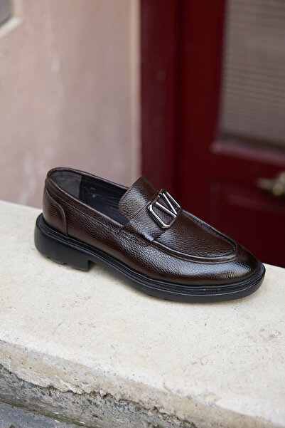 Vantaggio Veltino Brown 100% Genuine Leather Men's Classic Shoes