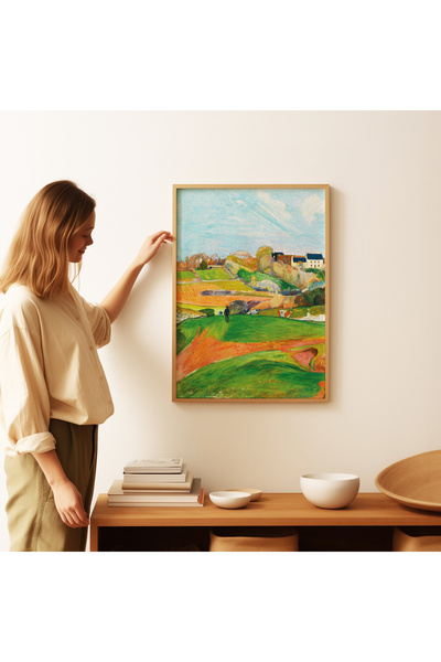 ARTHOUSECOLLECTIVE Paul Cezanne - Colorful Countryside - Unframed Poster in Painting Sizes