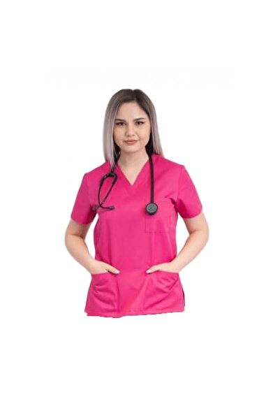 LifeStyle Medical Unisex medical suit, blouse with elastic pants, tercot, XS, red