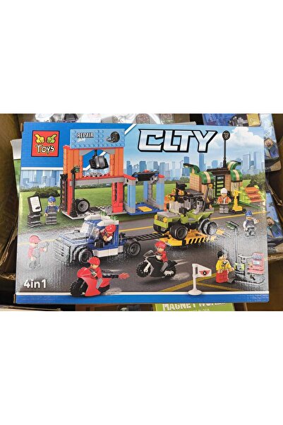 Toys 🚦 LEGO-style CITY 4-in-1 – Adventure, repairs and racing all in one! 🚗🏍️