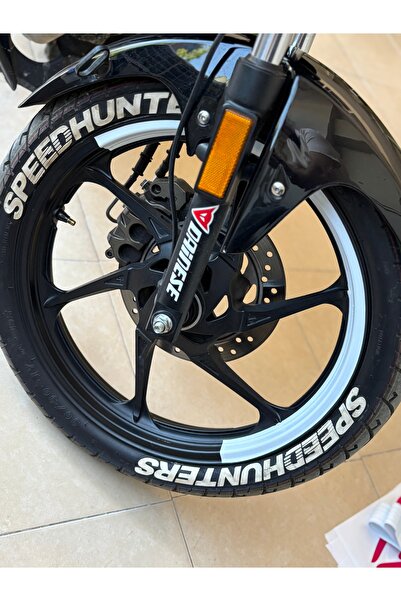 Banxtre Motosiklet 17 Inch Jantlara Uyumlu Beyaz Renk Yarım Jant Şeridi (Tüm ...