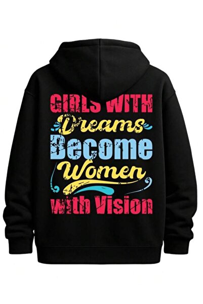 LAVİTTA Girls Dream Women Succeed Printed Unisex Hoodie