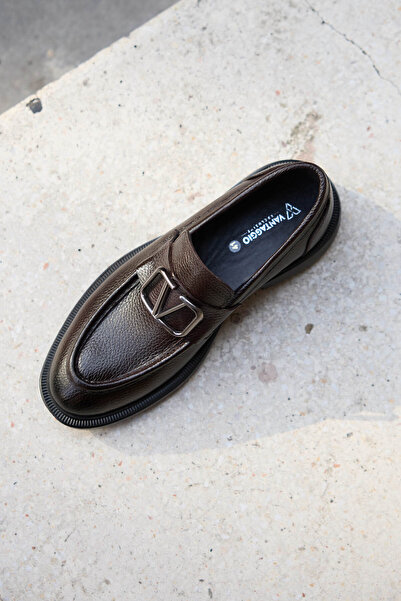 Vantaggio Veltino Brown 100% Genuine Leather Men's Classic Shoes