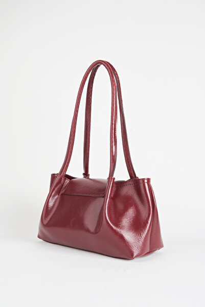 Vivaq Women's Palace Burgundy 3-Compartment Lined Snap Closure Faux Leather Handbag and Shoulder Bag