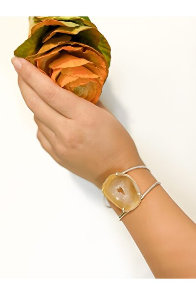 Moonlight Jewelry Brățară reglabilă „Loam” – Agat galben