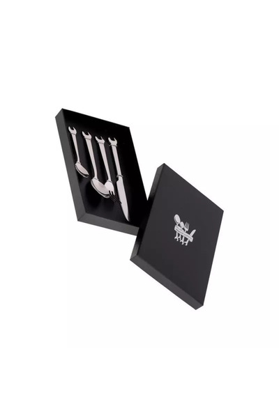 Gonga Set of 4 cutlery, mechanical model, Gonga® Silver