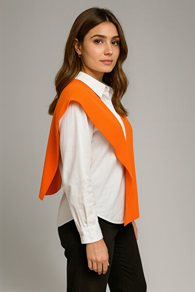 Sebir Moda Single Color Knitwear Acrylic Daily Office Shawl