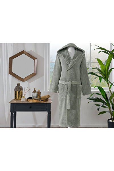 Özdilek Woven Hooded Bathrobe (S-M)
