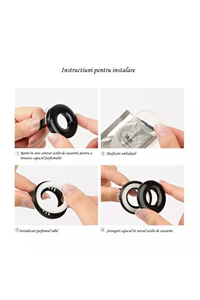 Baseus Ring-type car perfume diffuser, Gonga® Black