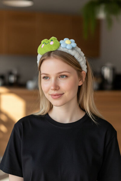 KANİNCHEN رباط شعر نسائي فائق النعومة لغسل الوجه، رباط شعر مرن للمكياج