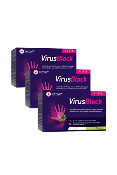 Barny's® Premium Quality Pack of 3 boxes Barny's® VirusBlock Forte - 20 capsules