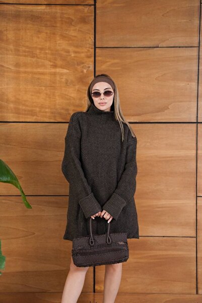 GİYSİ DÜNYASI 57 Triko Fabric Fishbone Necklace Long Sleeve Basen Boy Sweater