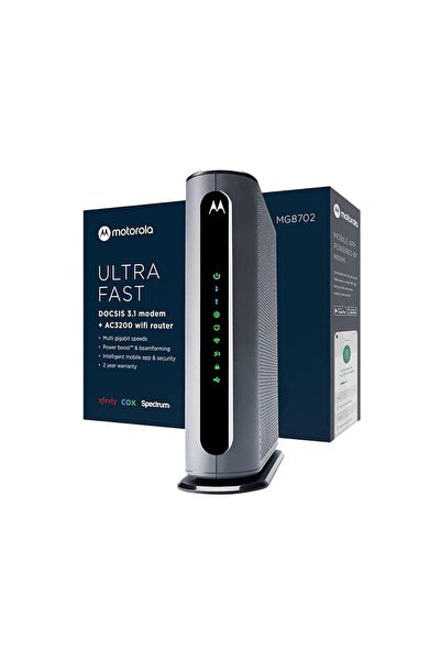 Motorola MotorolaMG8702 | DOCSIS 3.1 Kablo Modem + Akıllı Güç Arttırıcılı Wi-...