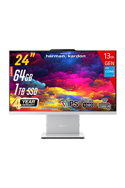 LENOVO ICAIO 24IRH9 Intel Core i5-13420H 64GB 1TB SSD 23.8 FHD IPS FreeDos Be...