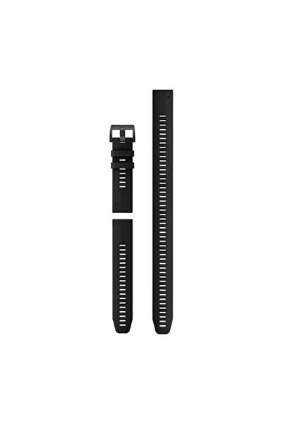 Garmin Yedek Kordon Boyutu 22 mm, 3 parçalı, Silikon Dalış Bandı, Siyah