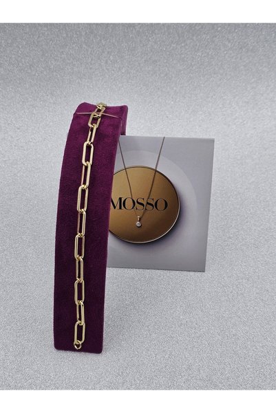 Generic Brand Chain Model Steel Bracelet Gold Color