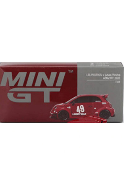 TOYFEST Mini gt 1/64 lb-works x abas works abarth 595 red