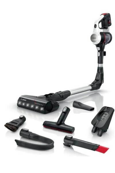 Bosch 18 V, LED Aydınlatma Turbo Modlu Dikey Şarjlı Süpürge, Yeni Seri 10 YIL...