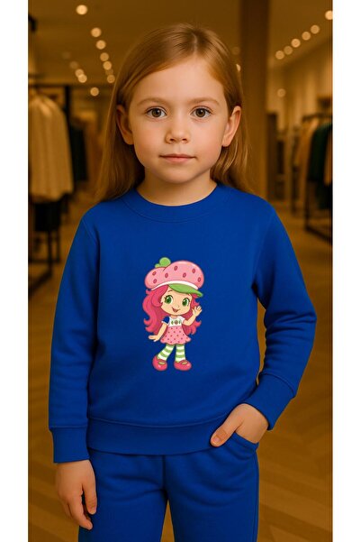 playwear Παιδικό Φούτερ Σετ Ροζ με στάμπα για Κορίτσια και Αγόρια, με λαιμόκο...