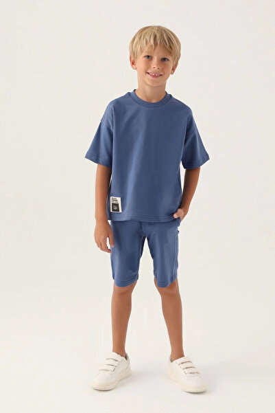 Rolypoly Boy's Blue Bermuda Suit