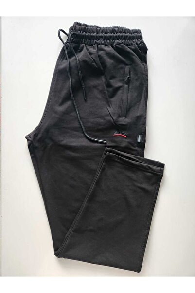 atlanticsport بنطال رياضي رجالي من القطن الممشط المضغوط بثلاثة جيوب وسحاب 4444