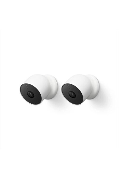 Google Nest Cam Dış Mekan veya İç Mekan, Pil - 2. Nesil - 2 Adet (1'li Paket)...