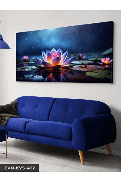 Evinemoda Noćni lotos, jednodijelna slika na platnu - Slika na platnu
